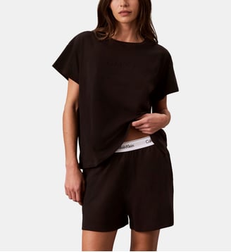 T-shirt de pyjama ample - Calvin Klein - Noir