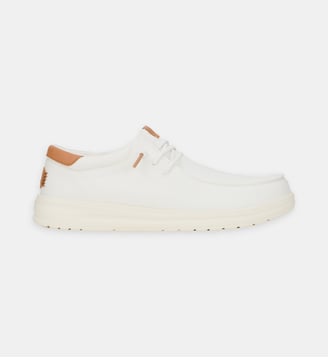 Baskets basses Paul en toile - HeyDude - Blanc