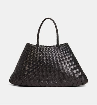 Sac à main cabas tressé Santa Croce small - Dragon Diffusion - Black
