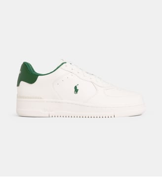 Baskets basses Masters cuir - Polo Ralph Lauren - Blanc et vert