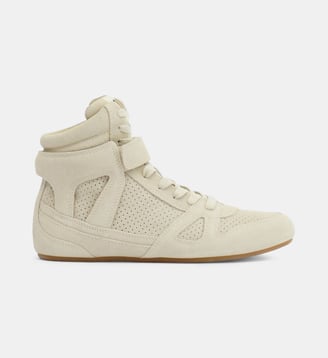 Baskets montantes Senny High en cuir - Isabel Marant - Chalk