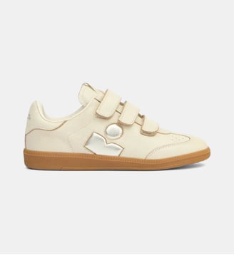Baskets basses Beth en cuir scratch - Isabel Marant - Chalk