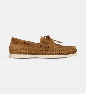 Derbies tressées cuir suédé  - Polo Ralph Lauren - Tan