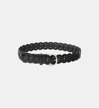 Ceinture Edena en cuir - Isabel Marant - Noir et argent