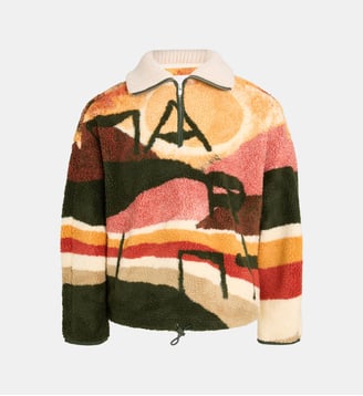 Sweat camionneur droit polaire Marley désert coton - Isabel Marant - Multicolore