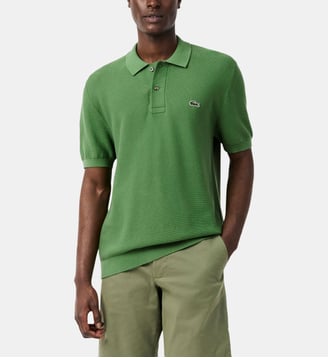 Polo en maille fine coton - Lacoste - Vert
