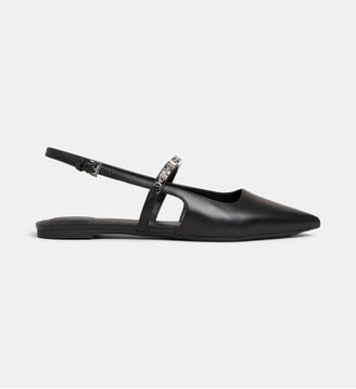 Ballerines slingback plates Dina Flex cuir - Michael Kors - Noir