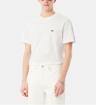 T-shirt en jersey de coton - Lacoste - Écru