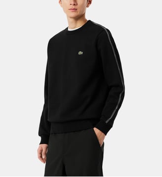 Sweat à bandes griffées - Lacoste - Noir