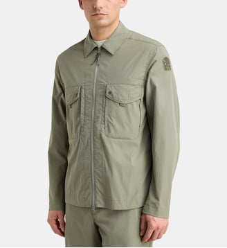 Surchemise droite Elgin coupe vent et respirante - Parajumpers - Sage