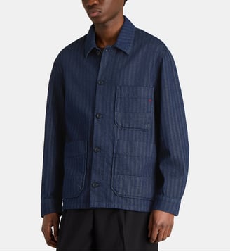 Veste droite Herringbone denim - Replay - Bleu brut