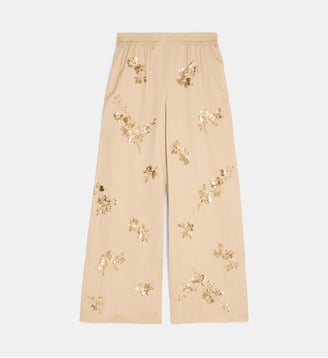 Pantalon large Fluid Sequins - Karl Lagerfeld - Champagne