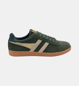 Baskets basses Equipe II - Gola - Kaki et bleu