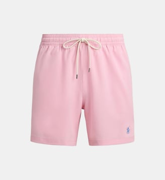 Short de bain Traveler droit signature - Polo Ralph Lauren - Rose