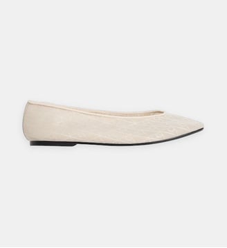 Ballerines logo monogrammées - Calvin Klein - Écru