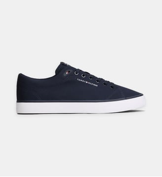 Baskets basses en toile signature - Tommy Hilfiger - Marine