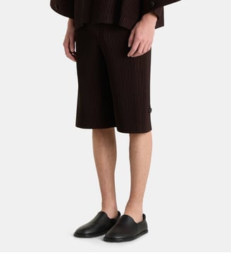 Bermuda plissé Wear Or Wrap - HOMME PLISSÉ ISSEY MIYAKE - Marron violet