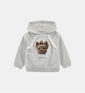Sweat droit à imprimé - Monnalisa - Gris