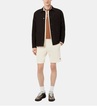 Short regular fit en molleton - Lacoste - Écru