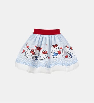 Jupe évasée à motif Hello Kitty - Monnalisa - Multicolore