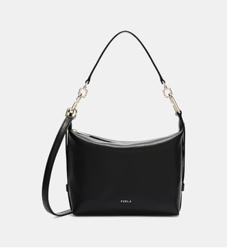 Mini sac Hobo Tonnie en cuir - Furla - Noir