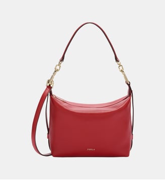 Mini sac Hobo Tonie en cuir - Furla - Rouge