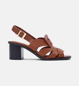 Sandales Penny à talon - Tommy Hilfiger - Cognac
