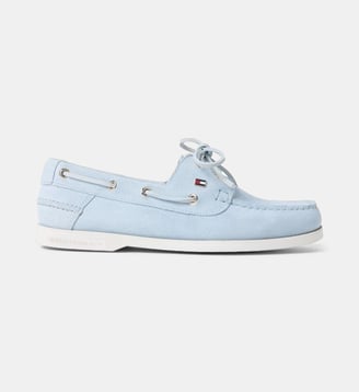 Derbies en cuir signature - Tommy Hilfiger - Bleu clair