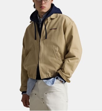 Veste Windbreaker Polo Sport droite signature - Polo Ralph Lauren - Beige foncé