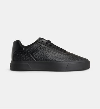 Baskets basses monogrammées - Calvin Klein - Noir