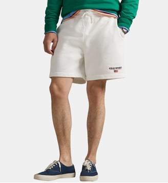 Short droit Polo Sport signature - Polo Ralph Lauren - Blanc