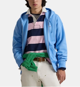 Sweat à capuche zip signature - Polo Ralph Lauren - Bleu