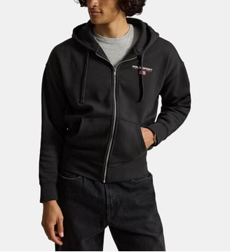 Sweat à capuche zip signature - Polo Ralph Lauren - Noir