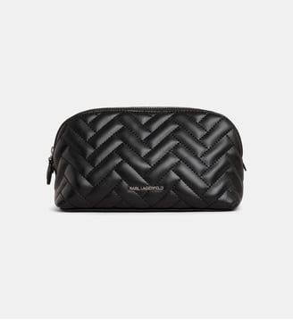 Trousse zippée matelassée K/Brick - Karl Lagerfeld - Noir