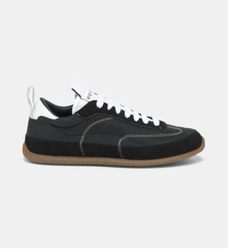 Baskets basses EC1 en cuir de veau - McQueen - Noir