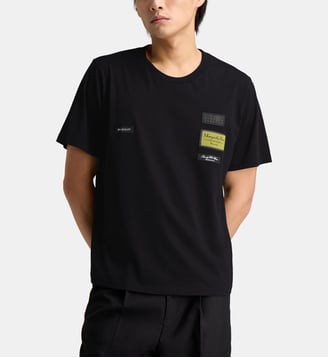 T-shirt en coton signature  - MM6 Maison Margiela - Noir