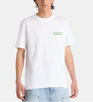 T-shirt droit Air Freshener Shield en coton - Daily Paper - Blanc
