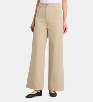 Jean large Clyde coton - A.P.C. - Beige
