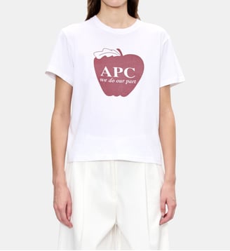 T-shirt Pomme droit - A.P.C. - Blanc