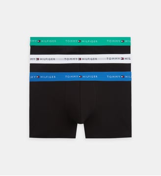 Lot de 3 boxers en coton signature - Tommy Hilfiger - Noir