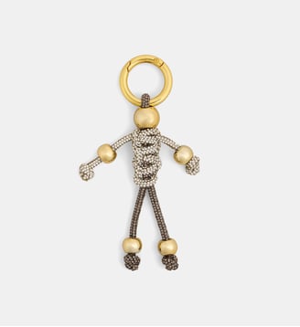 Charm Mini Doll strassé - Hibourama - Argent et doré