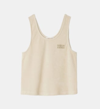 Débardeur droit en coton - American Vintage - Sable