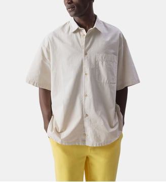 Chemisette droite en coton - American Vintage - Amande