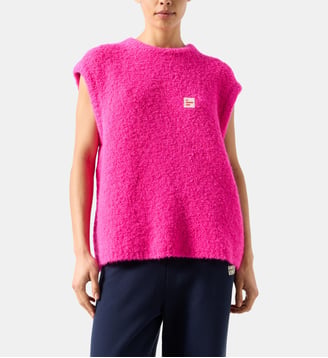Pull sans manches en laine mélangée  - American Vintage - Pink