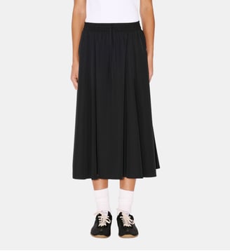 Jupe mi-longue fluide Boke 2.0 - Kenzo - Noir
