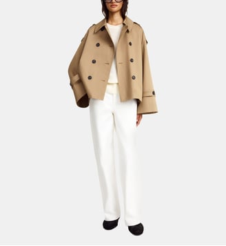 Veste trench courte Alisandra - By Malene Birger - Beige foncé