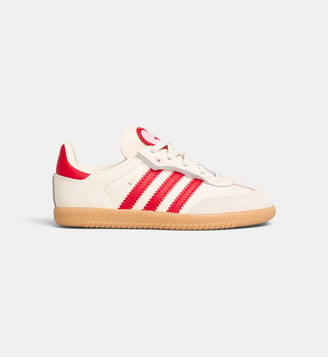 Baskets basses Samba OG CF EL cuir - Adidas Originals - Écru et rouge