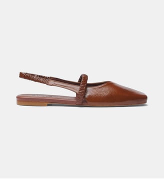 Ballerines Patti en cuir - Augusta - Marron