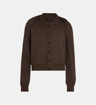 Cardigan boléro slim en maille  - ALAINPAUL - Marron