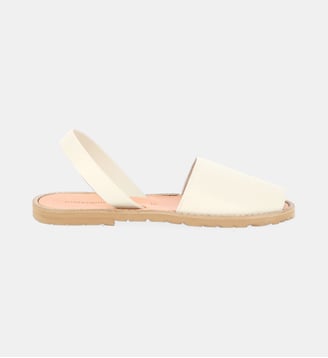 Sandales plates Avarca  - Minorquines - Blanc